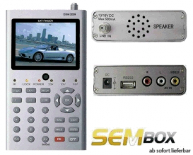 SEMBoX DSM 2009 Sat-Finder mit LCD-Display und Spectrumanalyzer