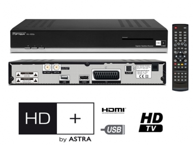 Optiqum HD+ X500p Sat Reciever mit 12 Monate HD+ Karte (FULL HD 1080p) 10HD SENDER!