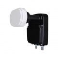 Inverto Monoblock 23mm LNB 3 Grad f�r 80cm Spiegel TWIN LNB 0.2dB 40mm Adapter
